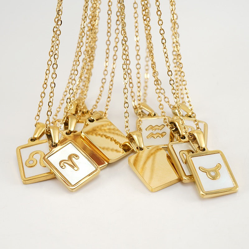 Astrology Necklace | 18K Gold Constellation Pendant