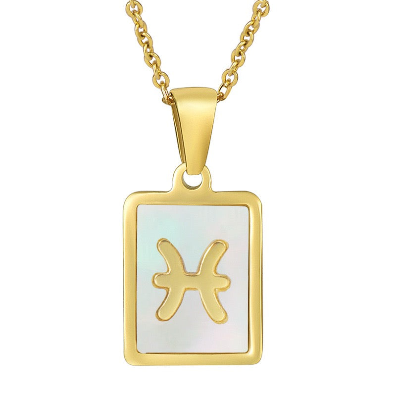 Astrology Necklace | 18K Gold Constellation Pendant