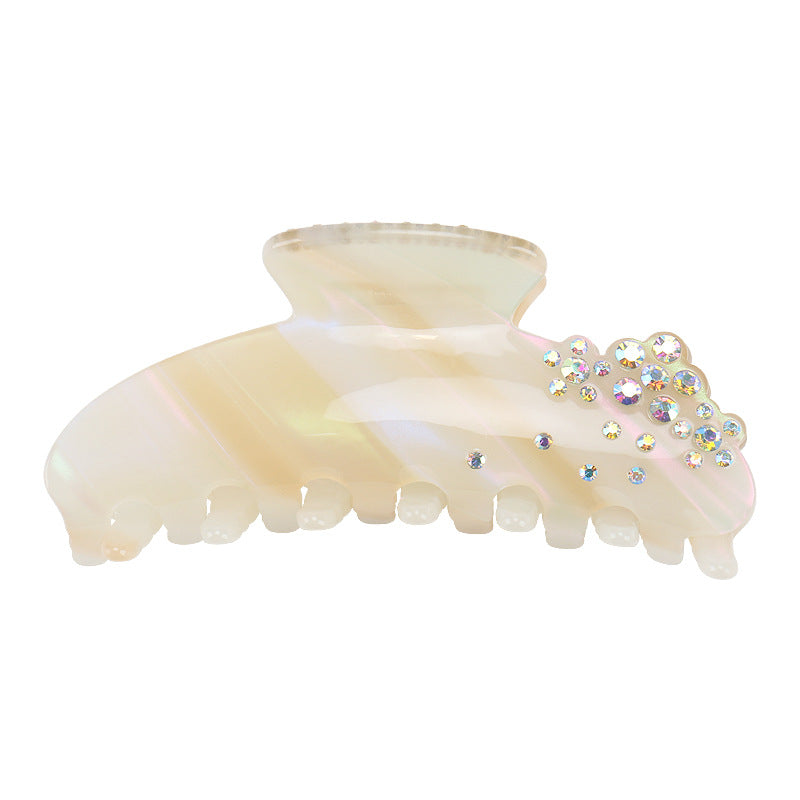 Dainty Crystal Hair Claw in Purple