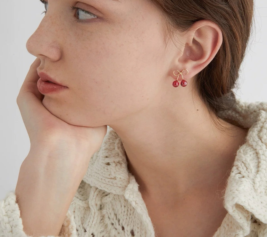Dewdrop Cherry Earrings