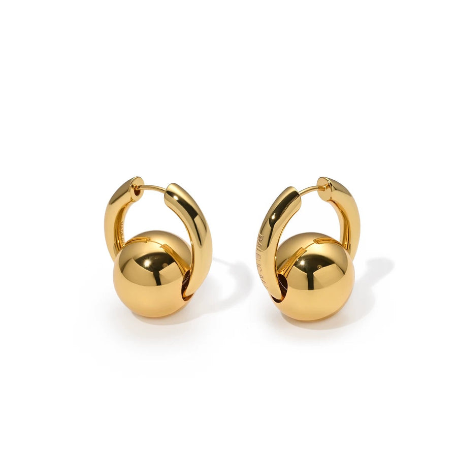 Golden Chic Bean Earrings