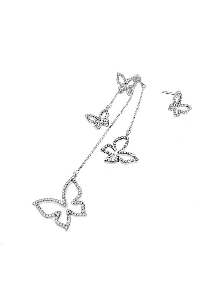 Flutter Butterfly Asymmetric Earrings