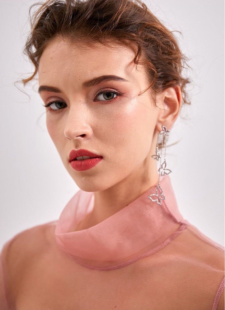 Flutter Butterfly Asymmetric Earrings