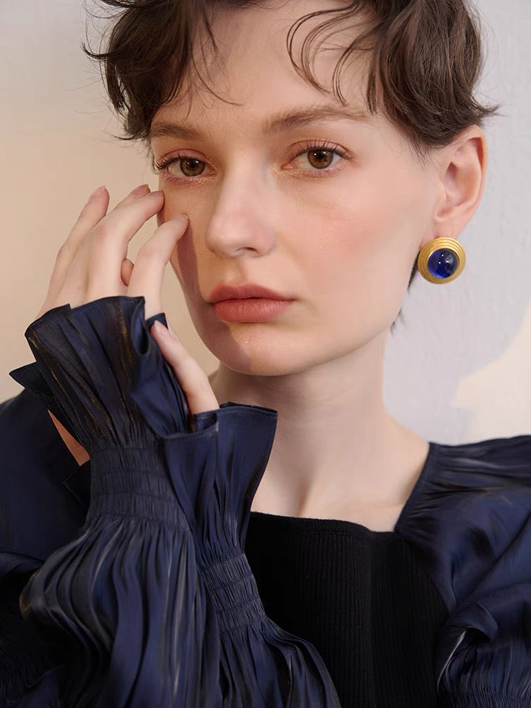 Sapphire Serenity Vintage Studs