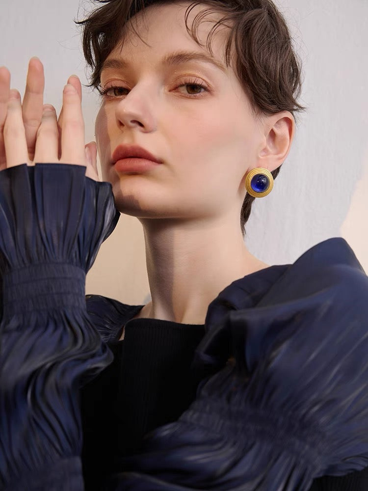 Sapphire Serenity Vintage Studs