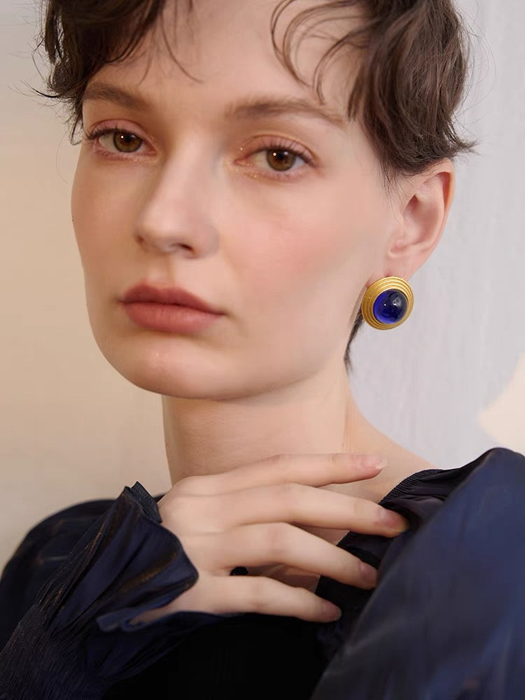 Sapphire Serenity Vintage Studs