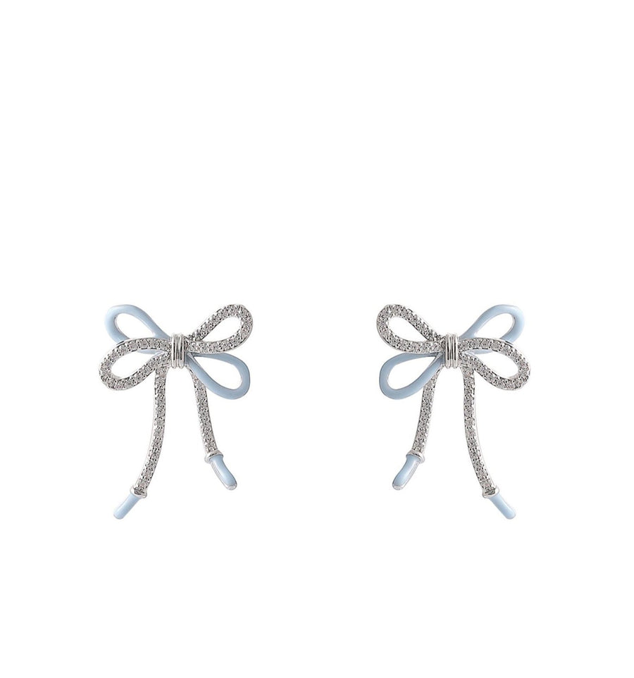 Gold Bow Sweethearts Stud