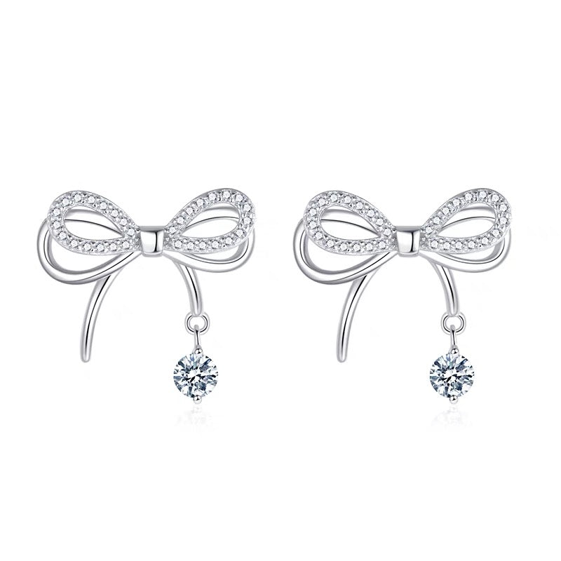 Diamond Bow Studs