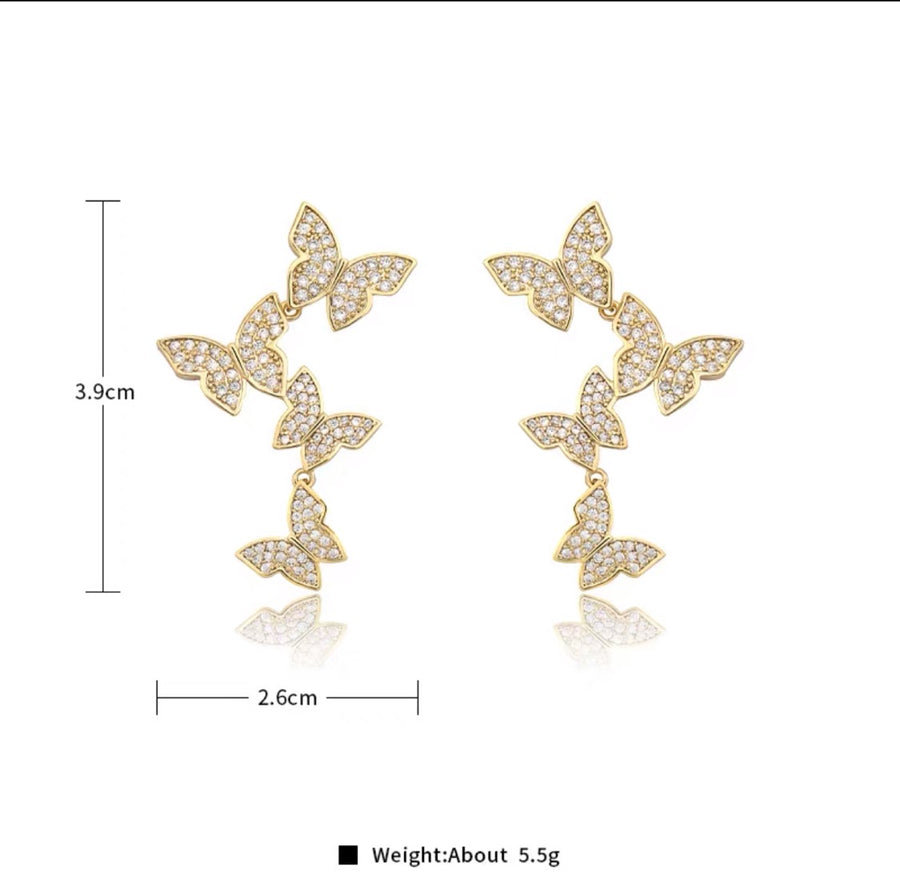 Butterfly Dangle Earrings