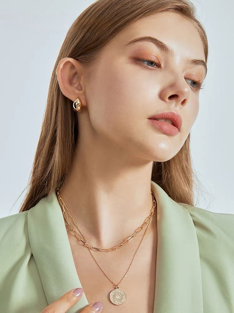 Gold Bean Earrings