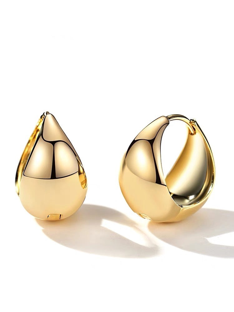 Gold Bean Earrings