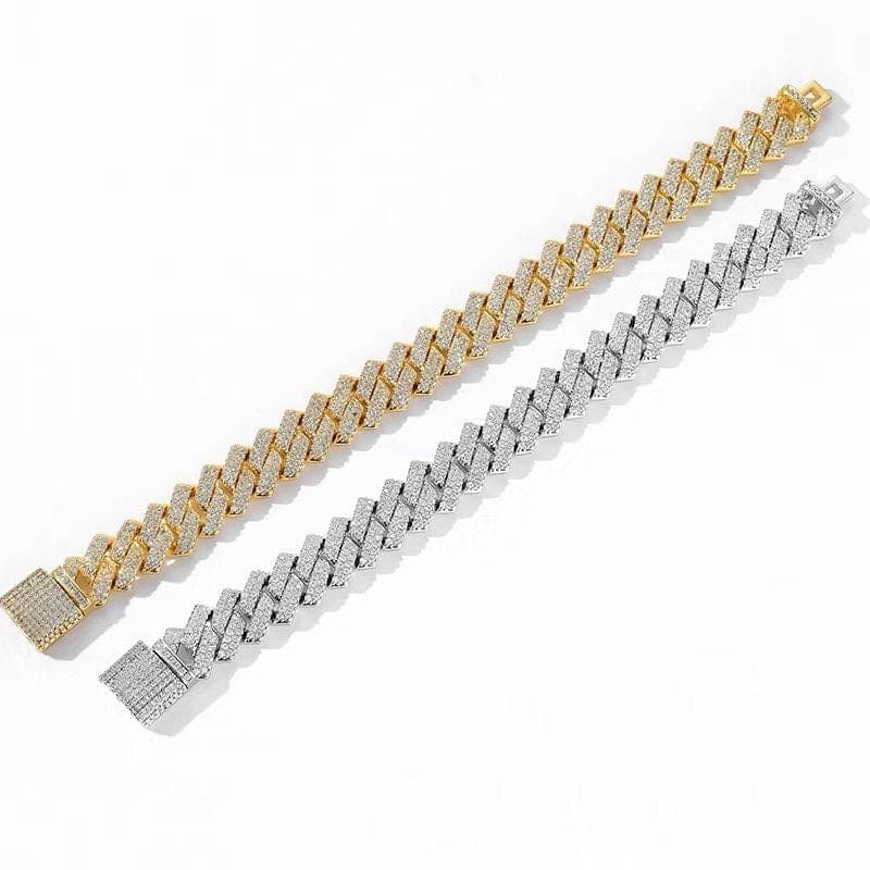 Cuban Linked Chain Bracelet.