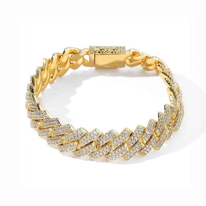 Cuban Linked Chain Bracelet.