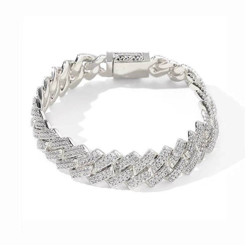 Cuban Linked Chain Bracelet.