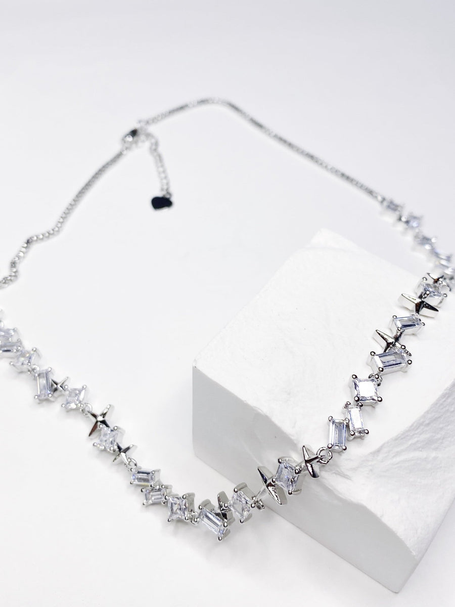Petite Diamond Tennis Necklace.