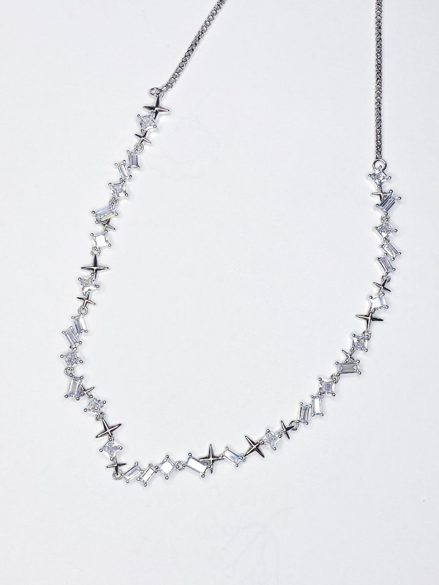 Petite Diamond Tennis Necklace.