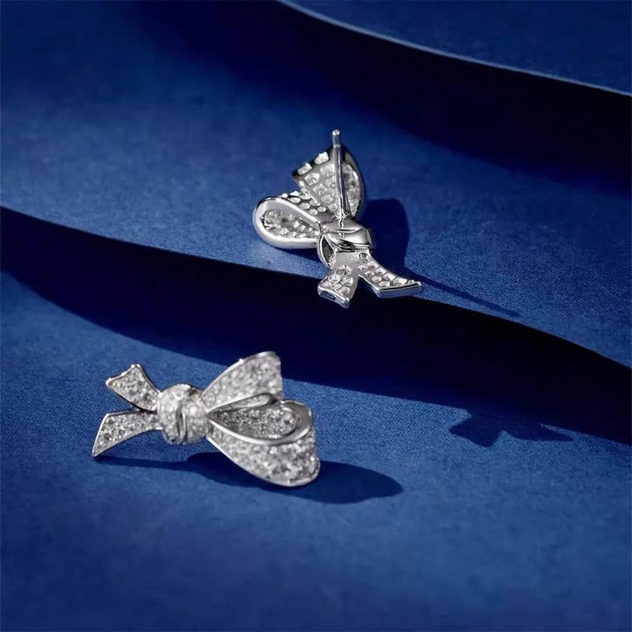 Small Bow Knot Stud Earrings Not Just Paris